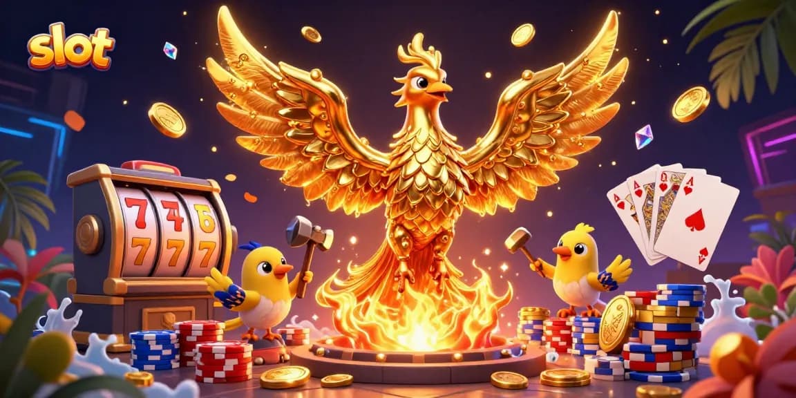 Putar slot online dengan tampilan slot menakjubkan dan uang emas bertebaran.