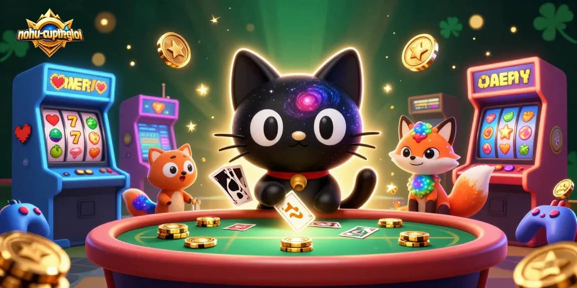 Nohucupthegioi brings luck at slots with vibrant casino elements and a galactic charm.