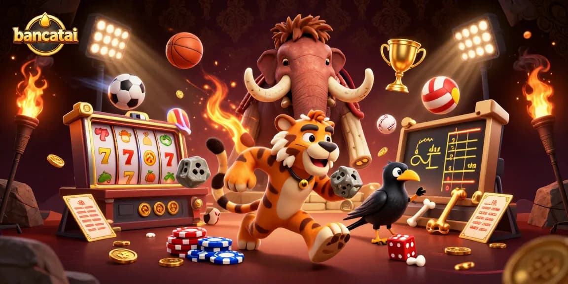 Engage in thrilling casino adventures with bancatai's vibrant prehistoric casino scene.