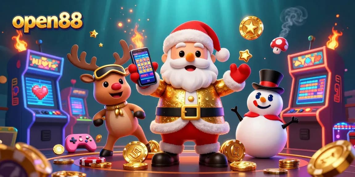 Win big at open88 with colorful characters celebrating jackpots in a dazzling casino.