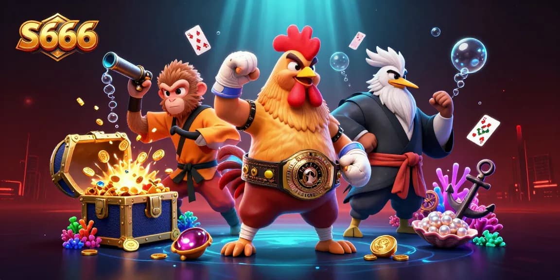 Experience S666's thrilling gaming journey with dynamic characters and rich casino elements.