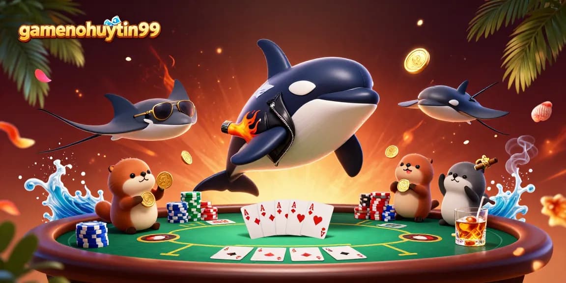 Experience thrilling gaming with gamenohuuytin99 and its vibrant casino elements in a dynamic scene.