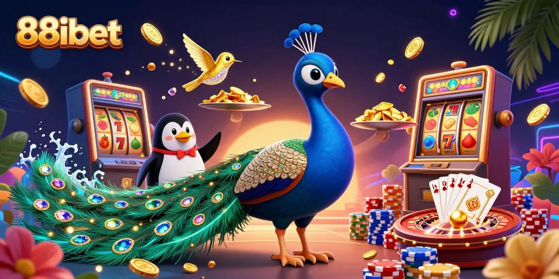 Play slots and win big at 88ibet with vibrant casino illustrations featuring elite gaming elements!