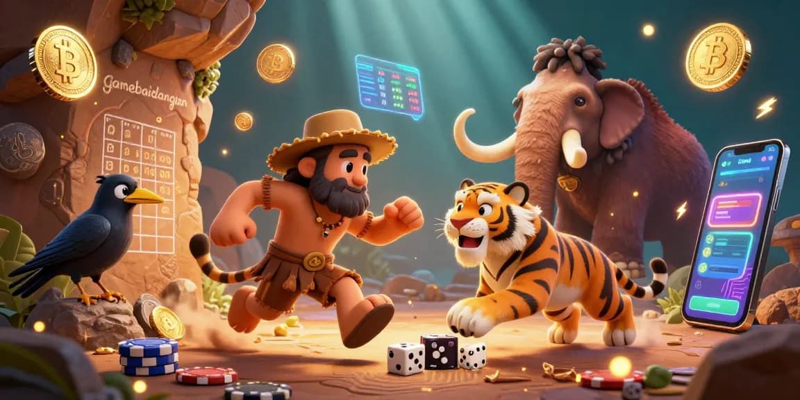 Engage in thrilling gameplay at gamebaidangian with lively casino action featuring dice and vibrant characters.