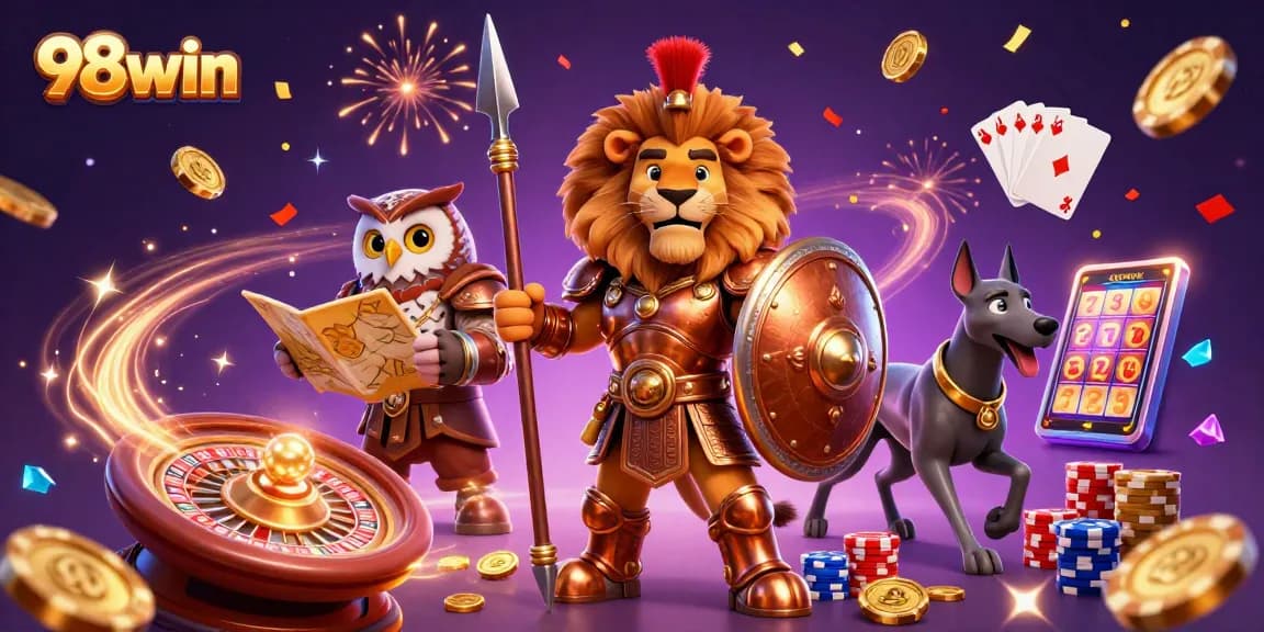 Experience gaming thrills at 98win with vibrant casino action and dynamic game elements.