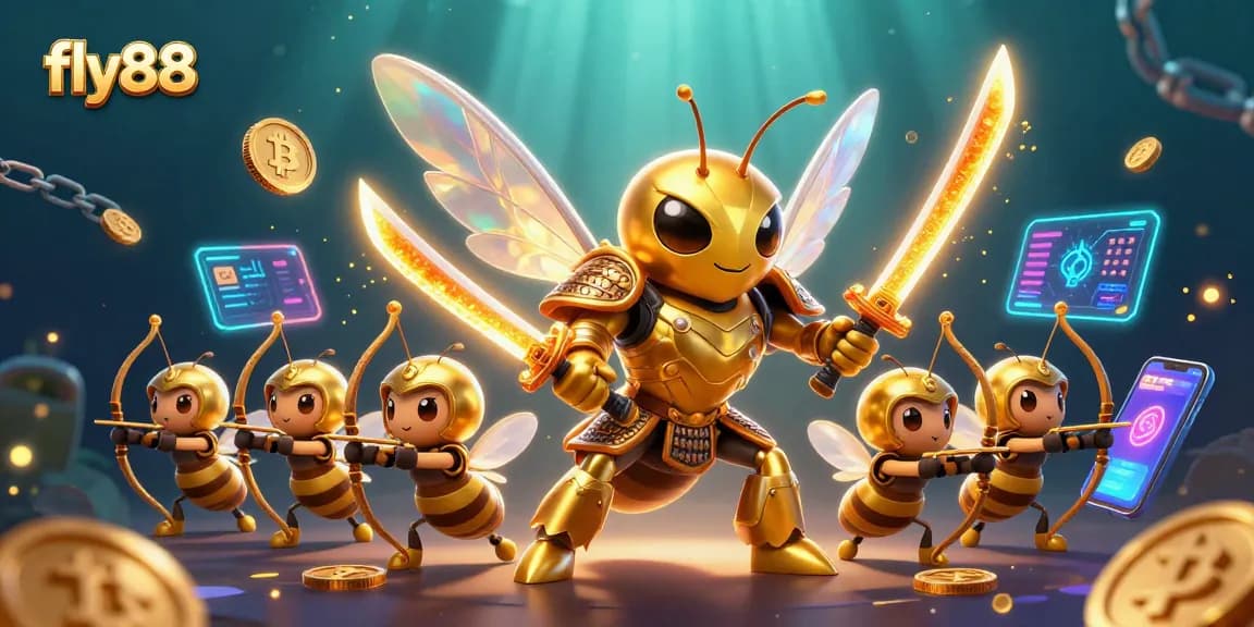 Experience thrilling gameplay with fly88 as the golden hornet leads a dynamic casino adventure.