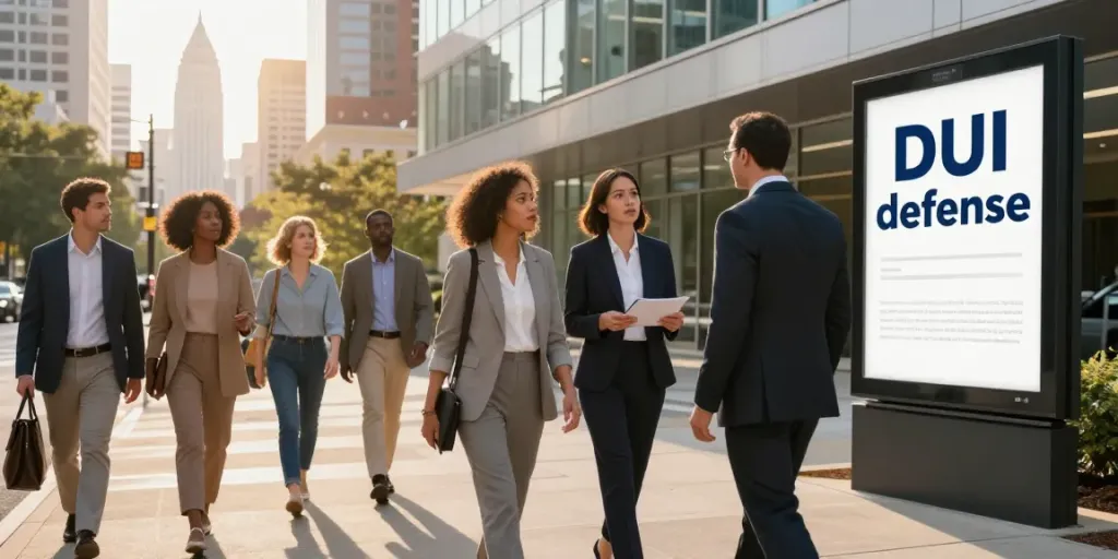 Cherokee County Georgia DUI lawyers discussing legal options in Atlanta with client.