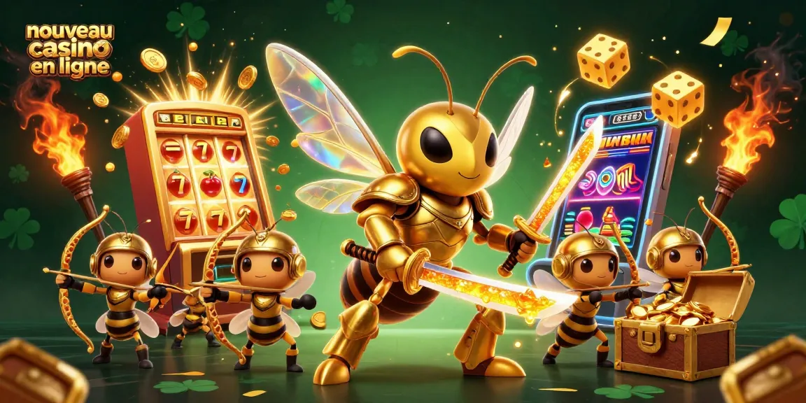 Découvrez le nouveau casino en ligne avec des personnages animés au cœur d'une scène vibrante et dynamique.