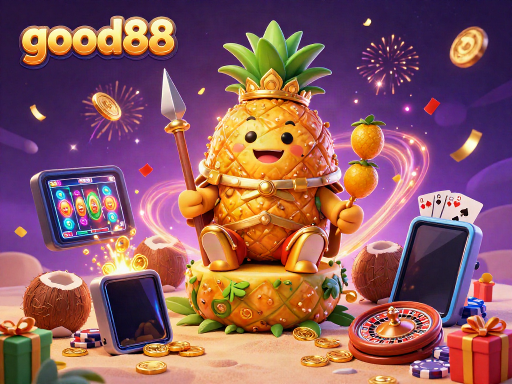 Experience thrilling gameplay with good88, featuring dynamic casino elements and vibrant characters.