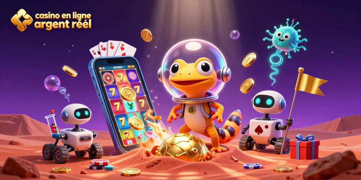 Vivez l'excitation des jeux d'argent dans un casino en ligne argent réel avec des illustrations 3D vibrantes.