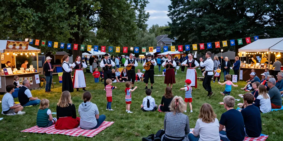 Vibrant celebration of Breton culture at a festival featuring we88 PGSLOT themes and activities.
