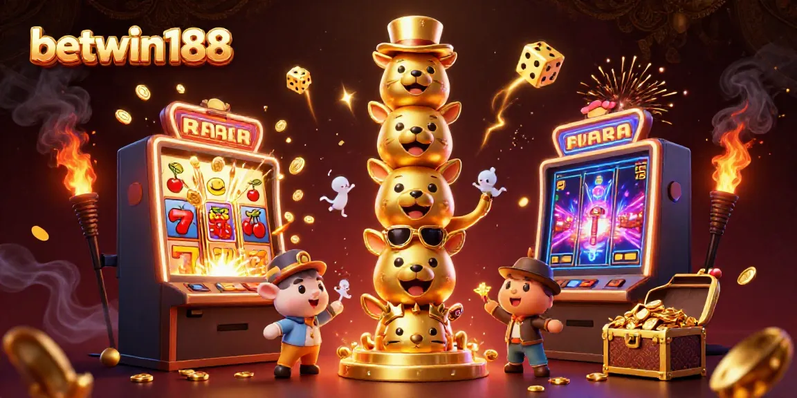 Menangkan jackpot dengan BETWIN188 dalam ilustrasi kasino penuh warna dan detail.
