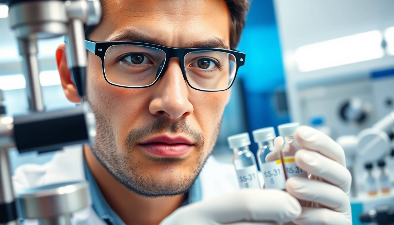 Buy ss-31 peptide online and discover scientific research in a laboratory setting.