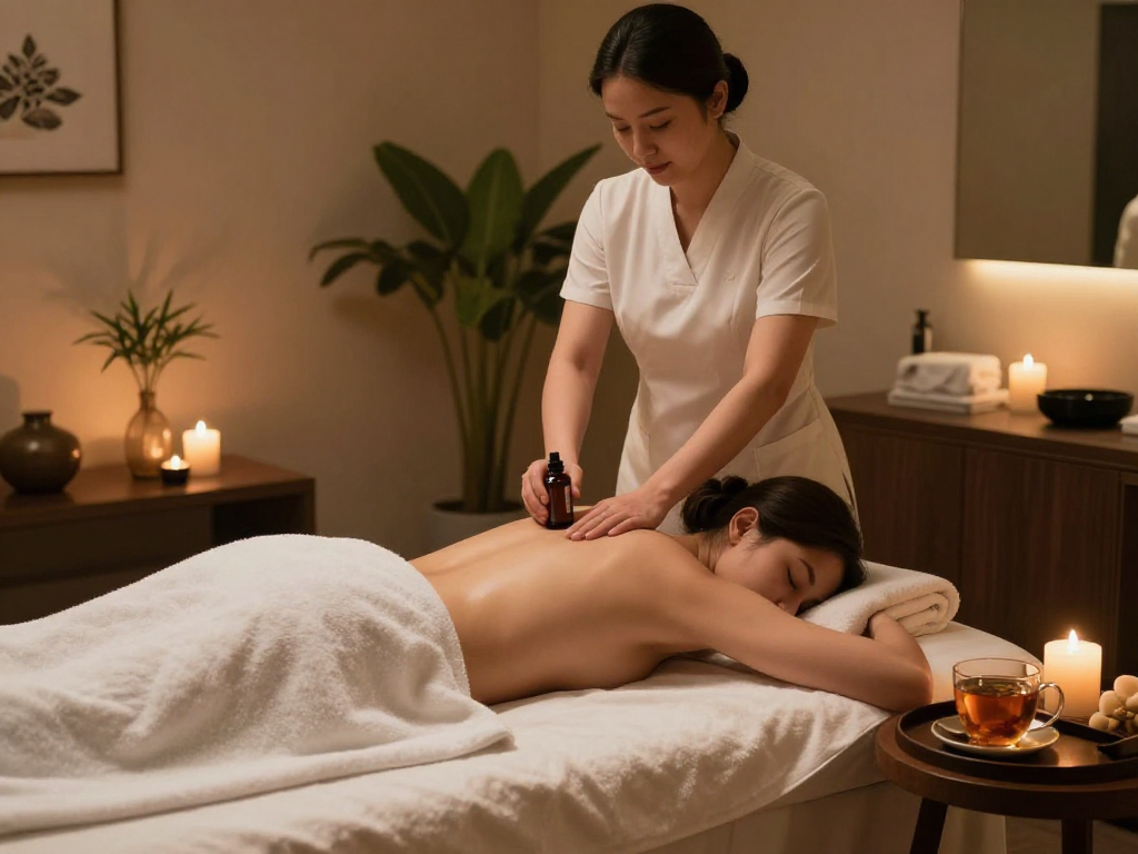 Relaxing therapy at mantra88 wellness spa with professional therapist and soothing environment.