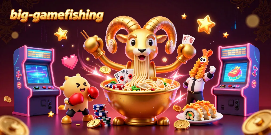 big-gamefishing animated scene featuring card dealers and casino elements in a vibrant 3D layout